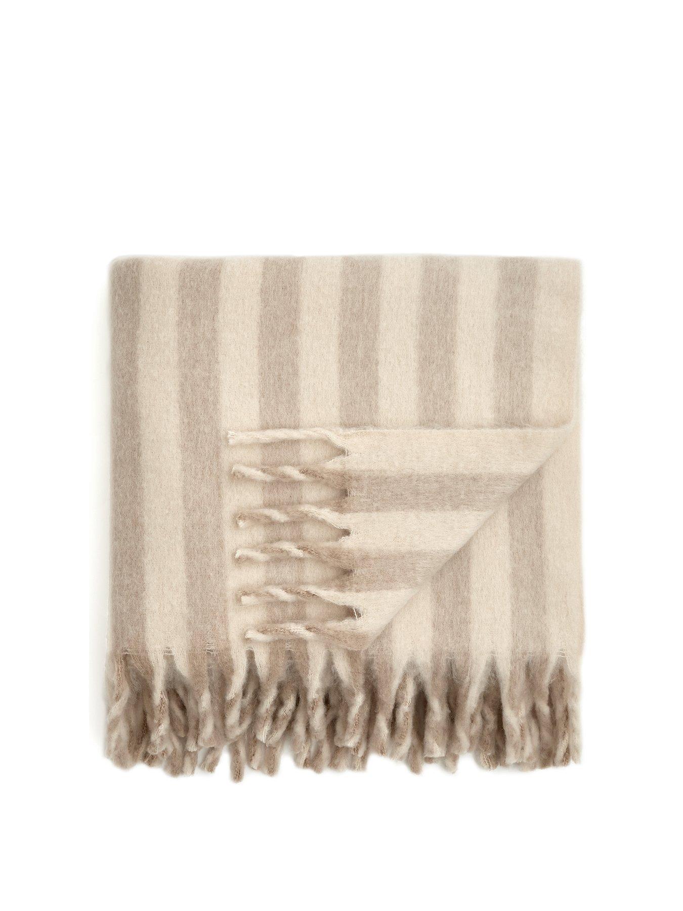 Image 2 of 4 of The Very Collection Super Soft Wool Blend Stripe Throw 130x150cm