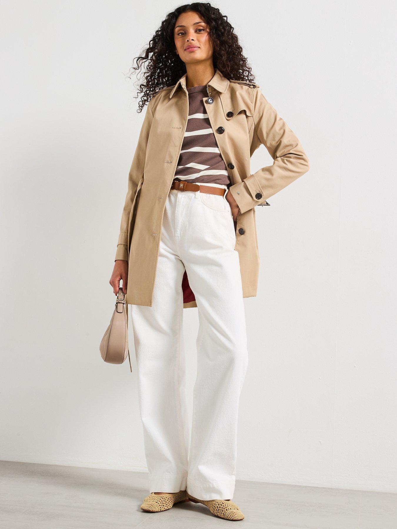 Image 3 of 6 of Tommy Hilfiger Boat Neck Long Sleeve Top - Brown