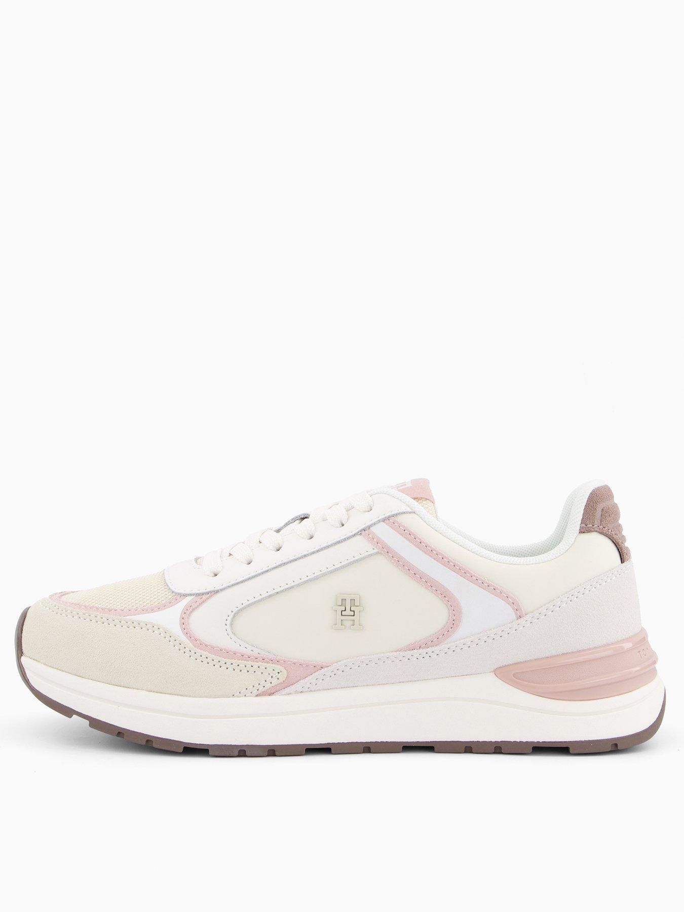 undefined Fashion Runner Trainers - Cream/Light Pink