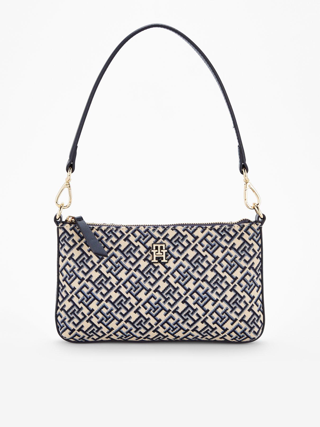 undefined Jacquard Shoulder Pouch Bag - Space Blue