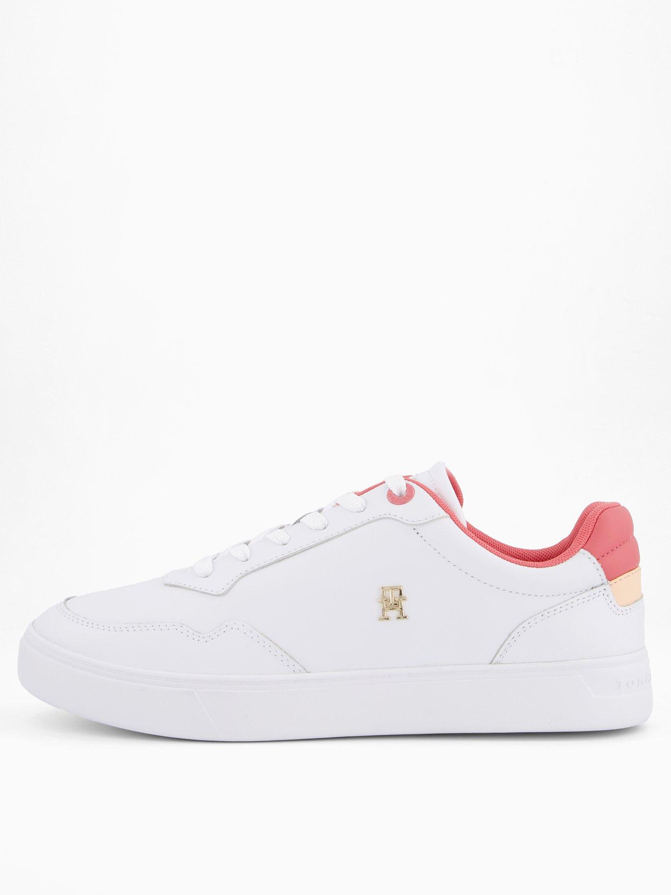 undefined Essential Platform Court Sneakers - Cherry/White
