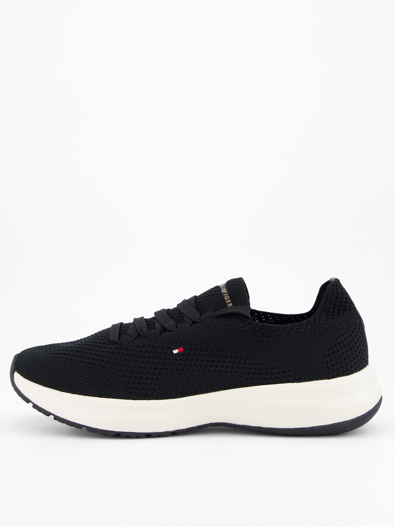 Tommy Hilfiger Knit Runner Trainer - Black