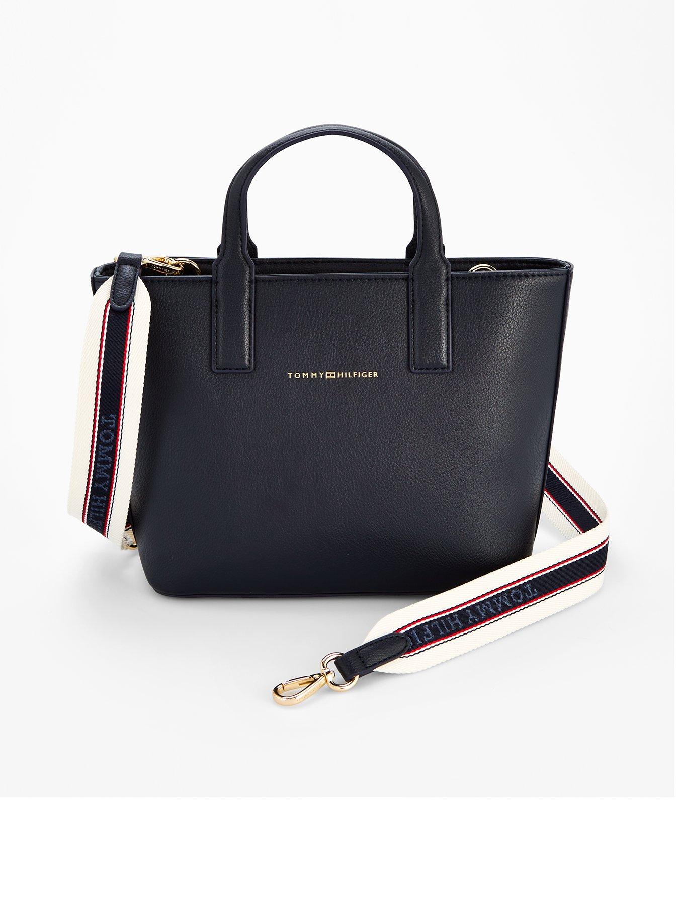 Tommy Hilfiger Logo Strap Mini Tote Space Blue Very