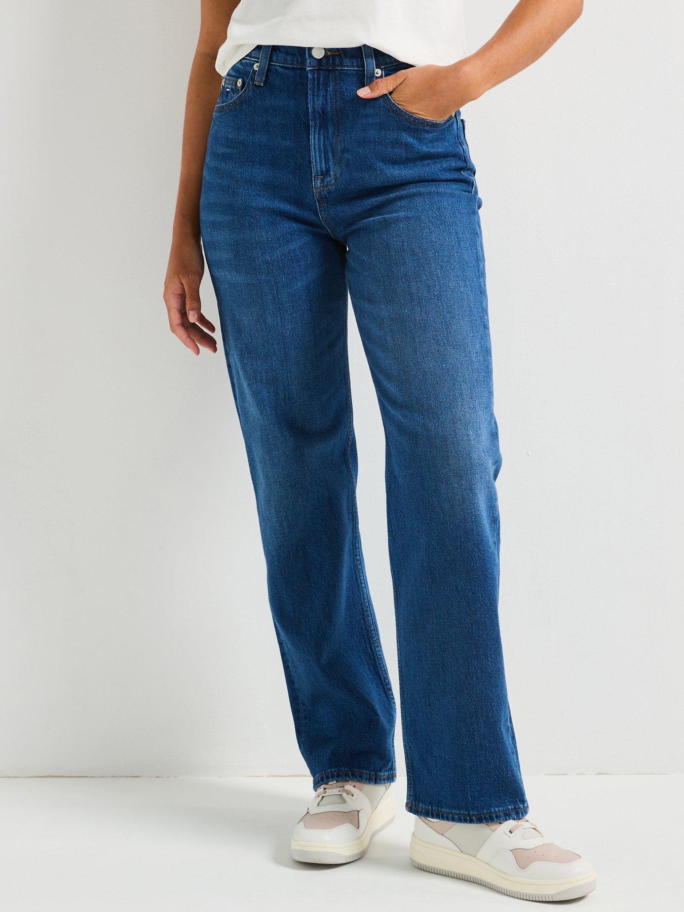 Tommy Jeans Layla Hr Slim Str Bi0152 Co, Blue, Size 34, Inside Leg 32, Women
