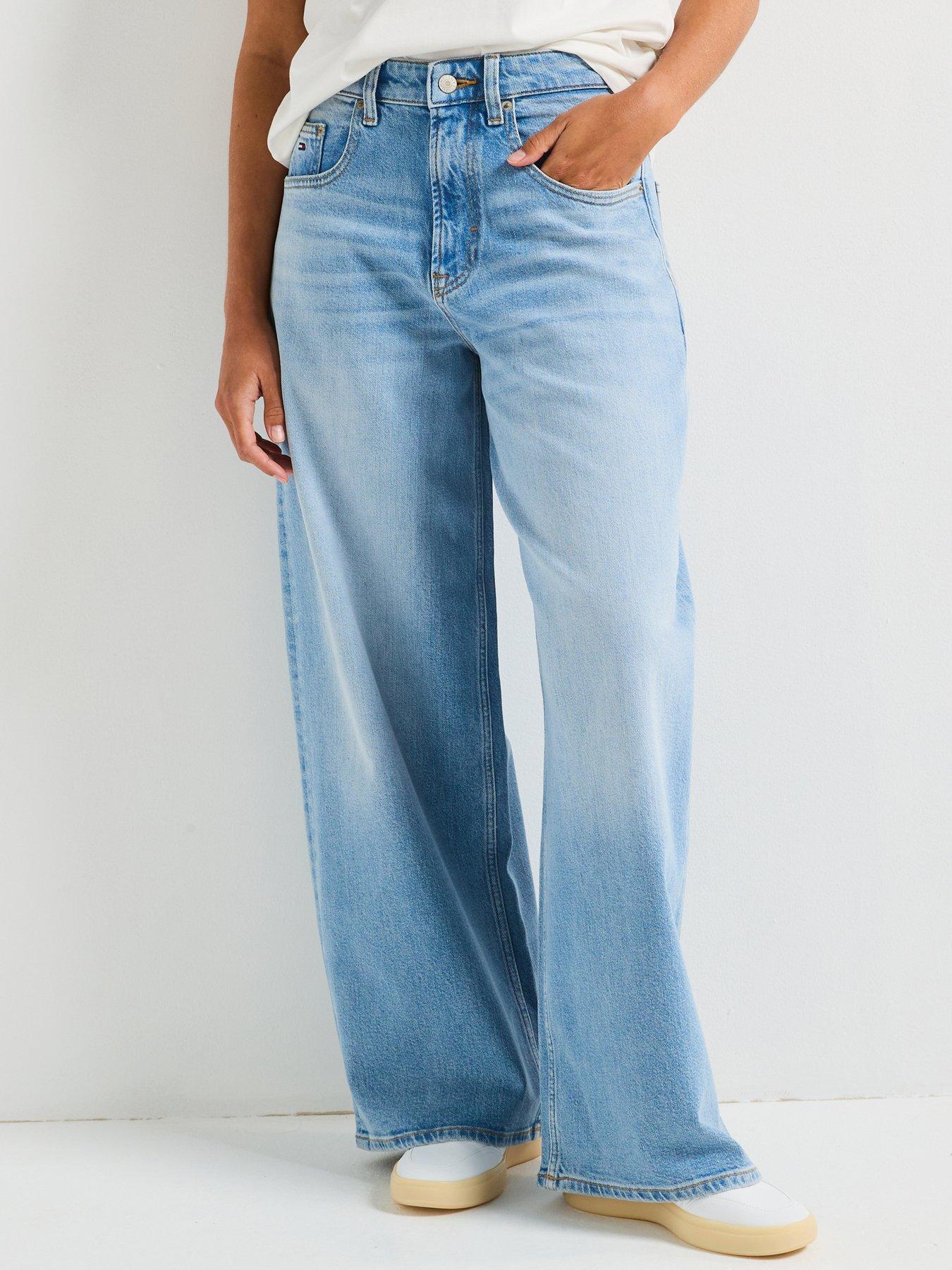 Tommy Jeans Charlie Loose Leg Jean, Blue, Size 28, Inside Leg 32, Women