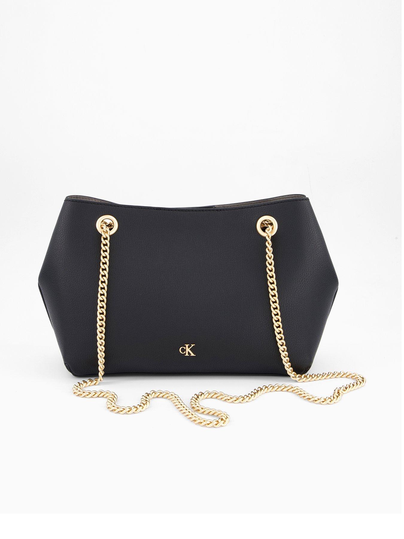 undefined Monogram Shoulder Bag & Black