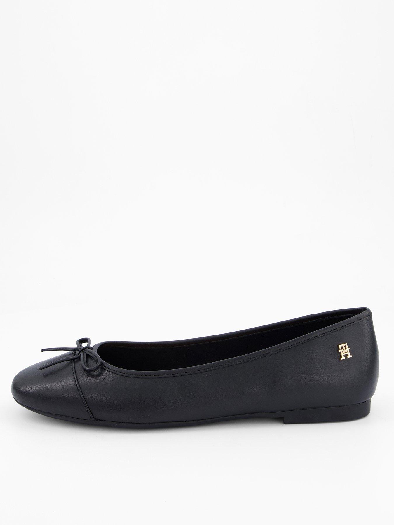 Tommy Hilfiger Leather TH Monogram Ballerinas