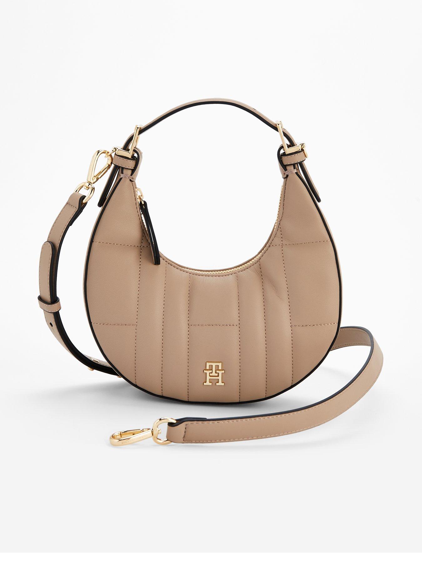 undefined Moon Shape Crossbody Bag  - Taupe