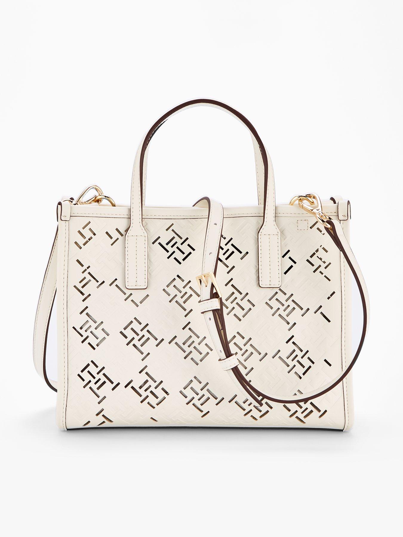undefined Mini Tote Monogram Bag - Ivory