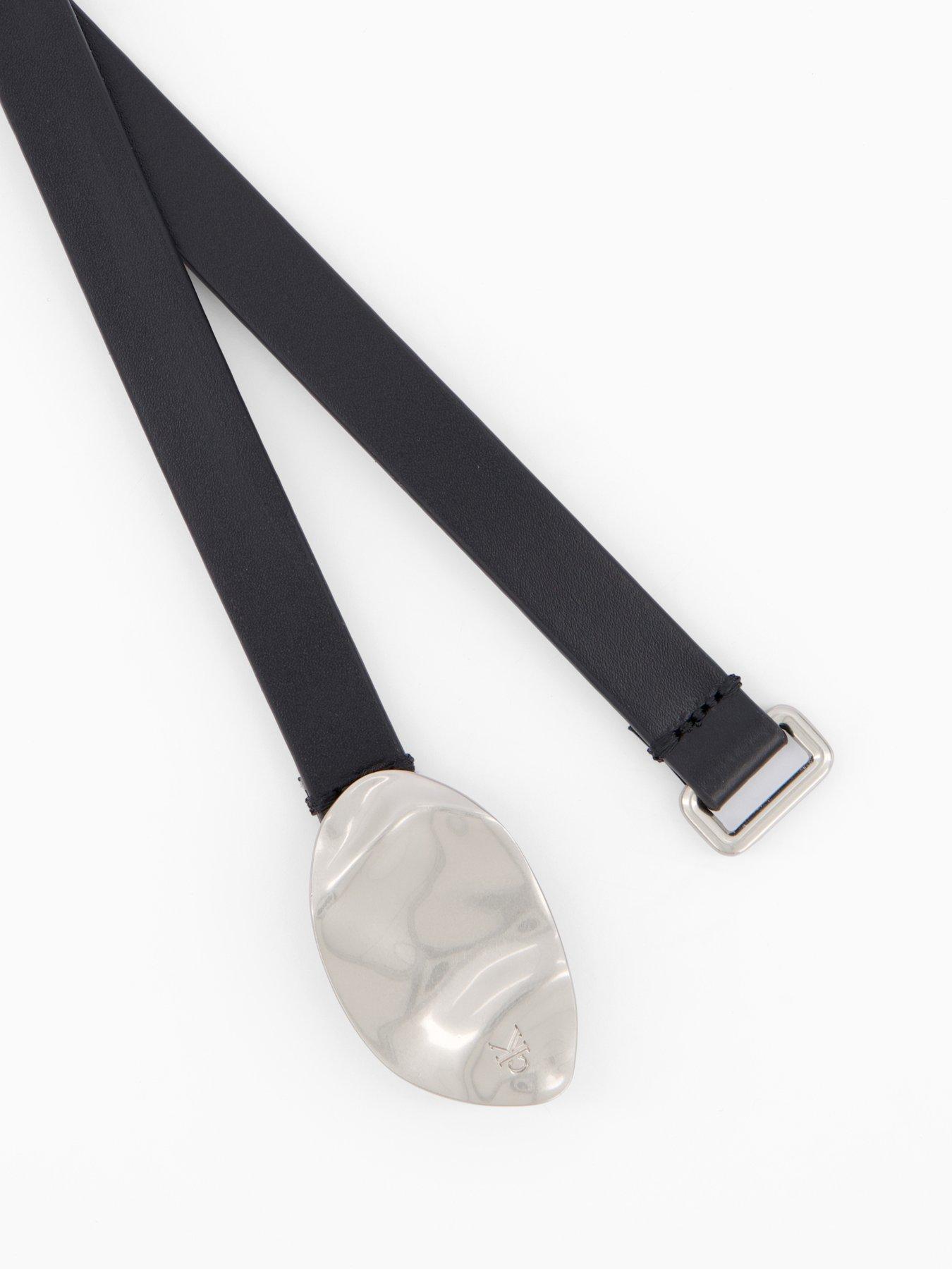 Image 4 of 4 of Calvin Klein Stone Lock Slouchly Belt 15mm