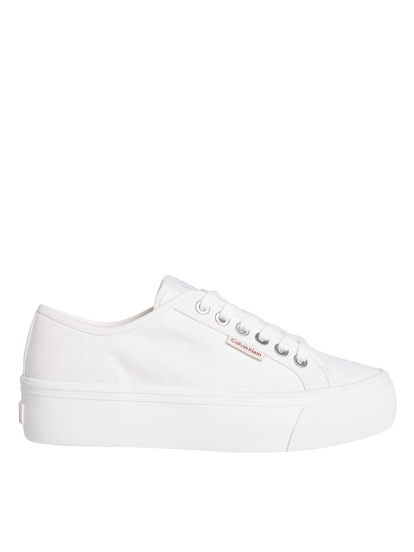 Calvin Klein Platform Ck Trainer White Very