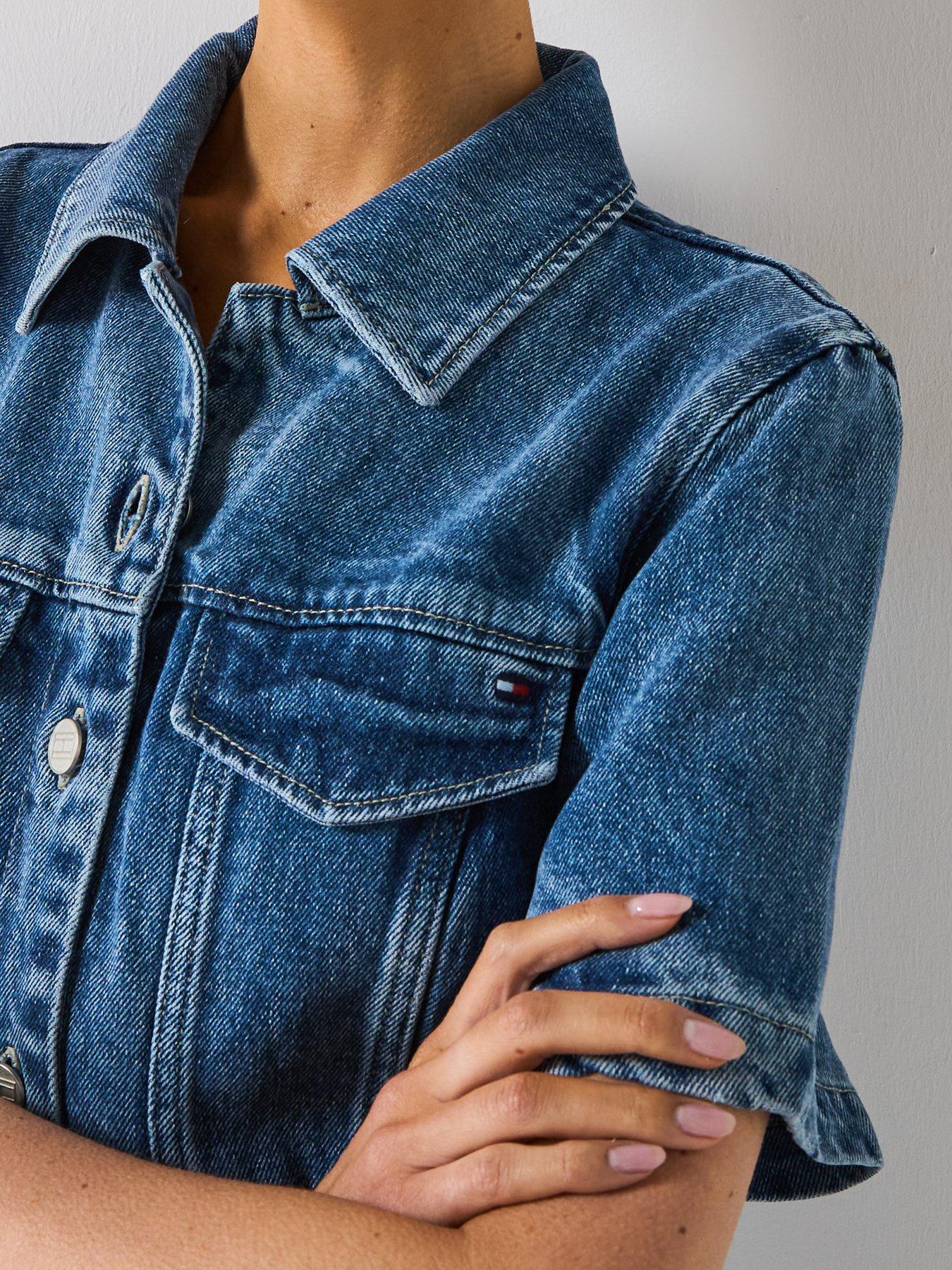 hilfiger denim shirt dress Denim Midi Shirt Dress | Blue