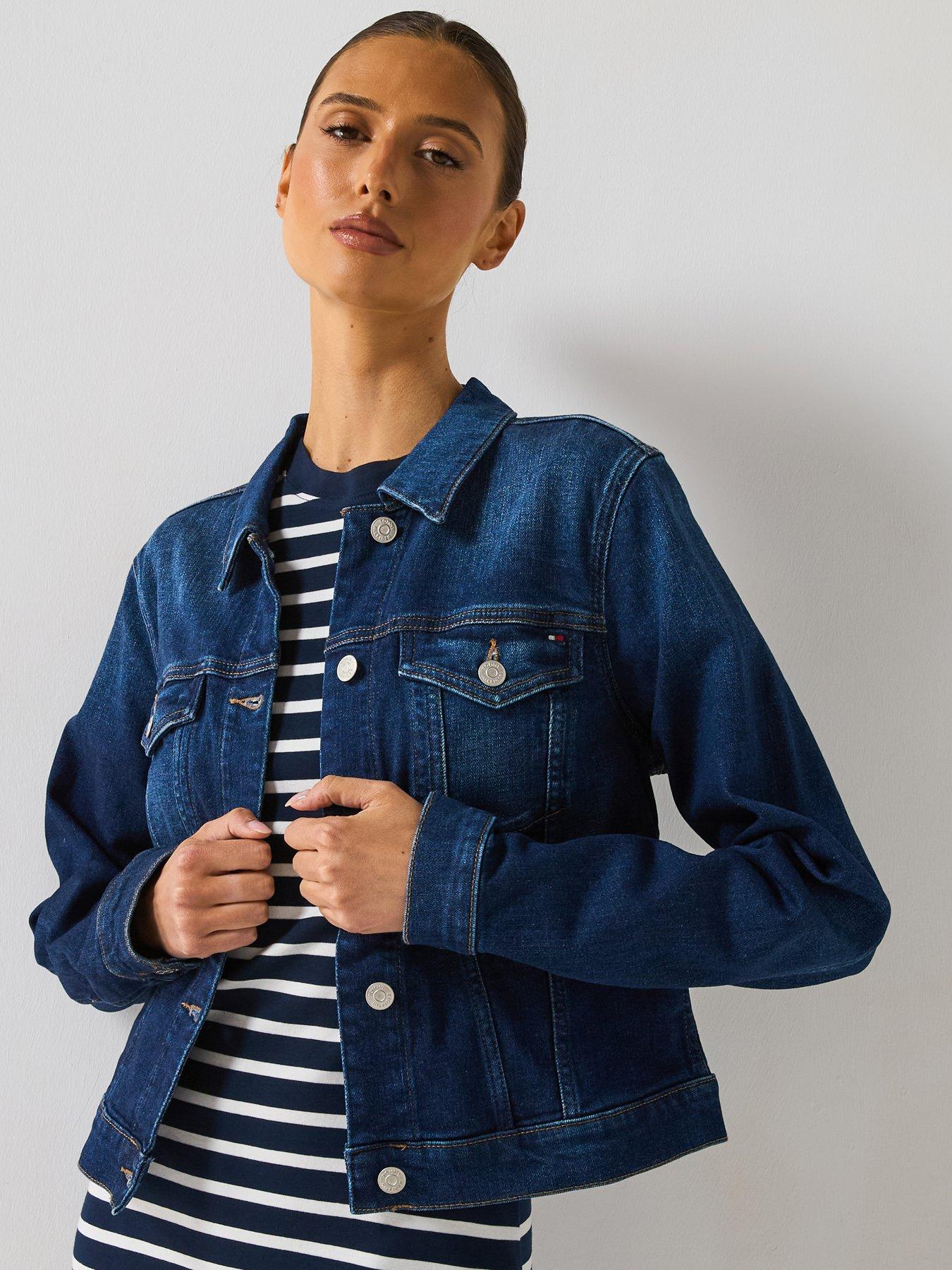 undefined New Doreen Slim Denim Jacket - Blue