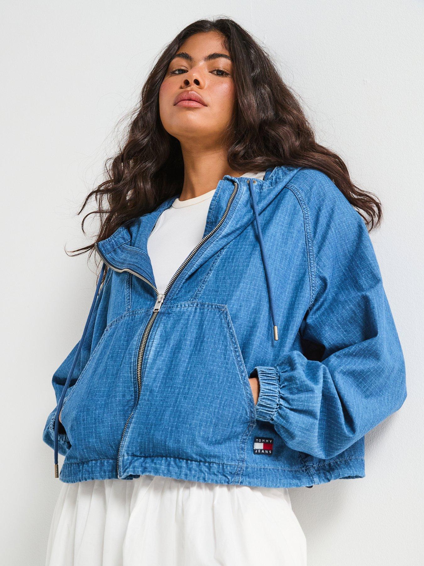 undefined Zip Through Ripstop Jkt Ci8050 - Blue