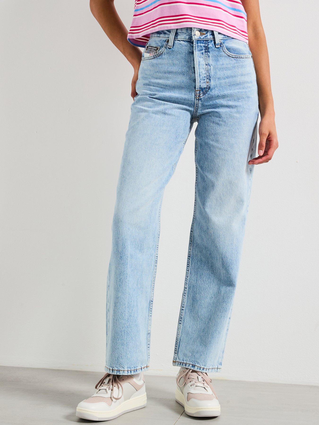 undefined Layla High Rise Slim Straight Jeans - Blue
