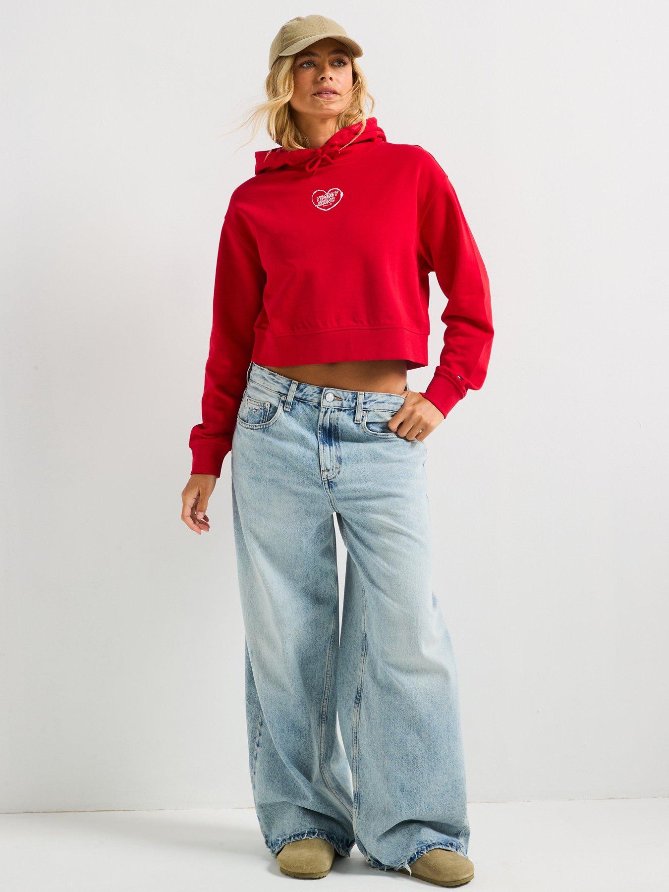 Image 3 of 6 of Tommy Jeans Tjw Rlx Crp Heart Hoodie