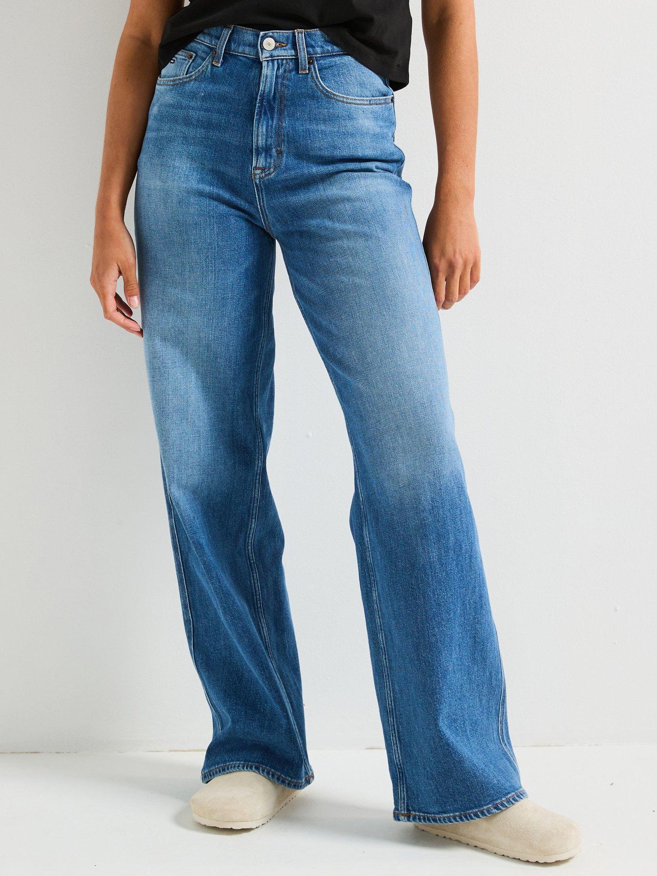 undefined Claire Straight Leg Jeans - Blue Wash