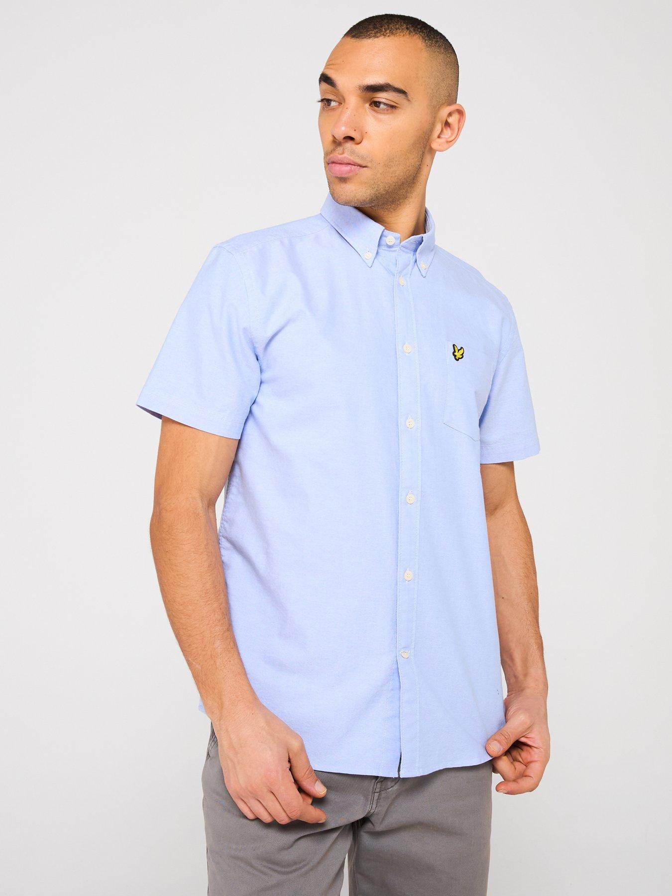undefined Oxford Short Sleeve Shirt - Light Blue