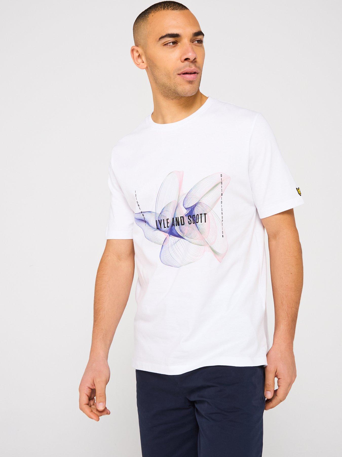 undefined 3D Line Graphic T-Shirt - White