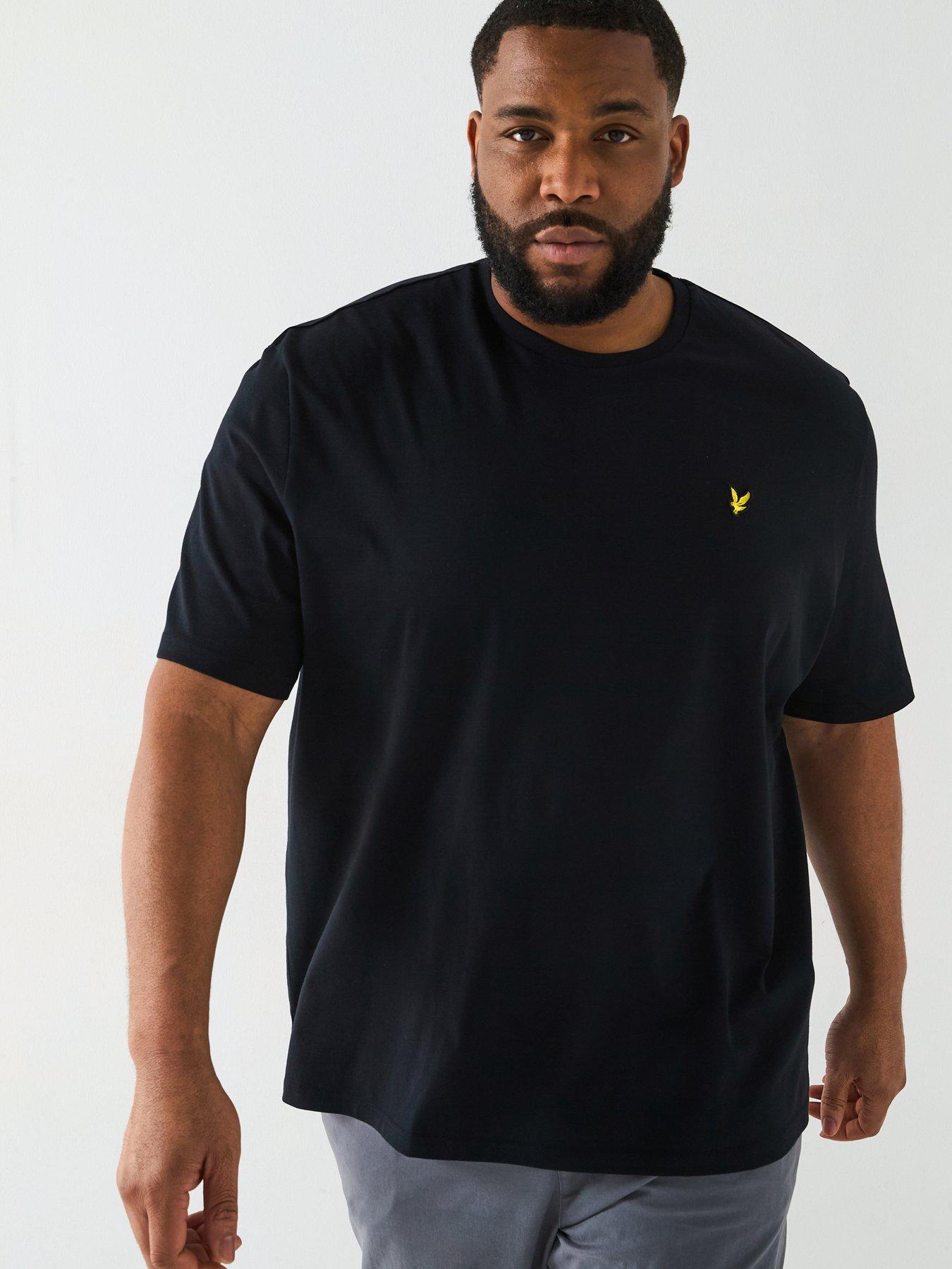 Lyle & Scott Big Tall Plain T-Shirt - Black