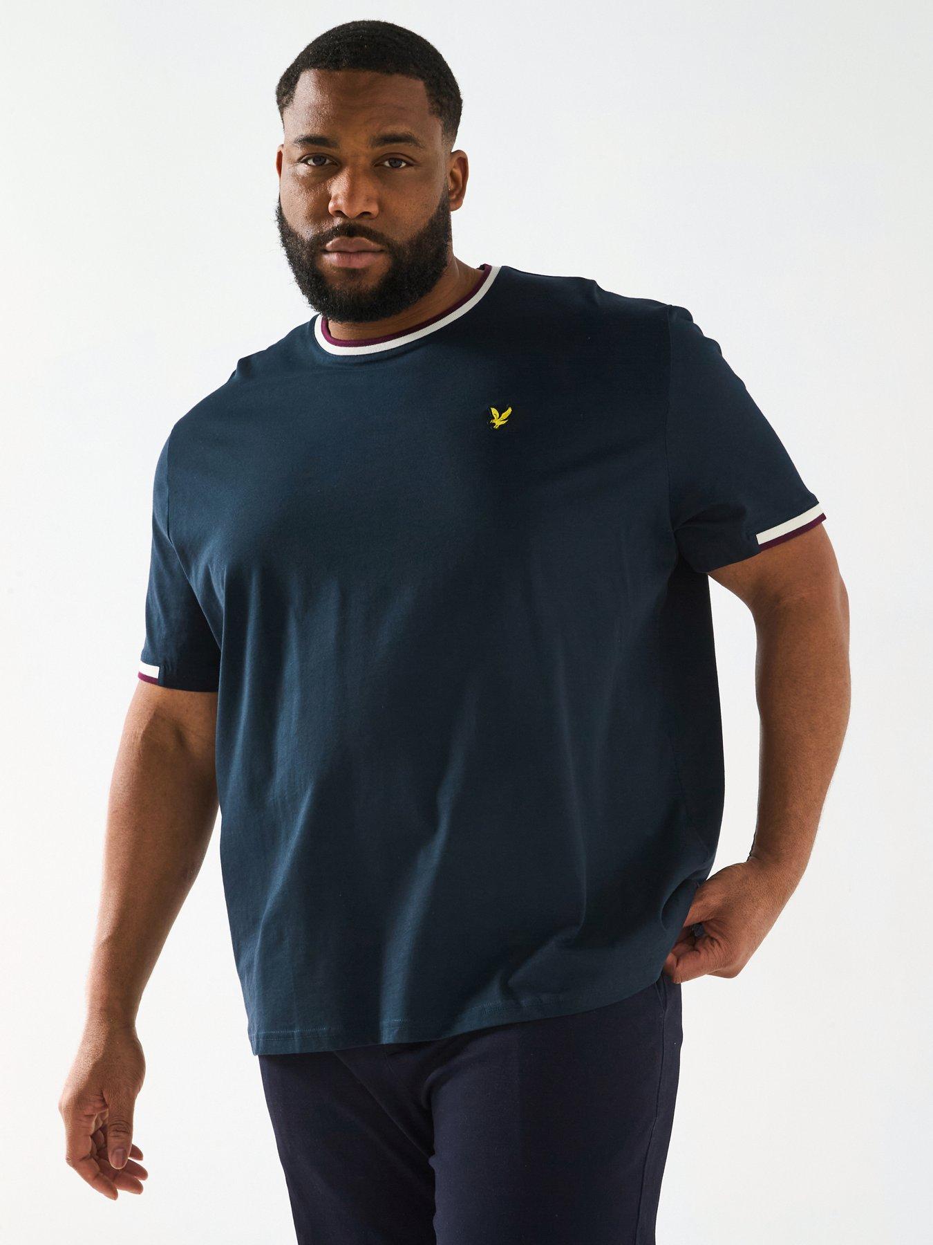 undefined Lyle  &  Scott Big  &  Tall Half Tipped T-shirt -navy