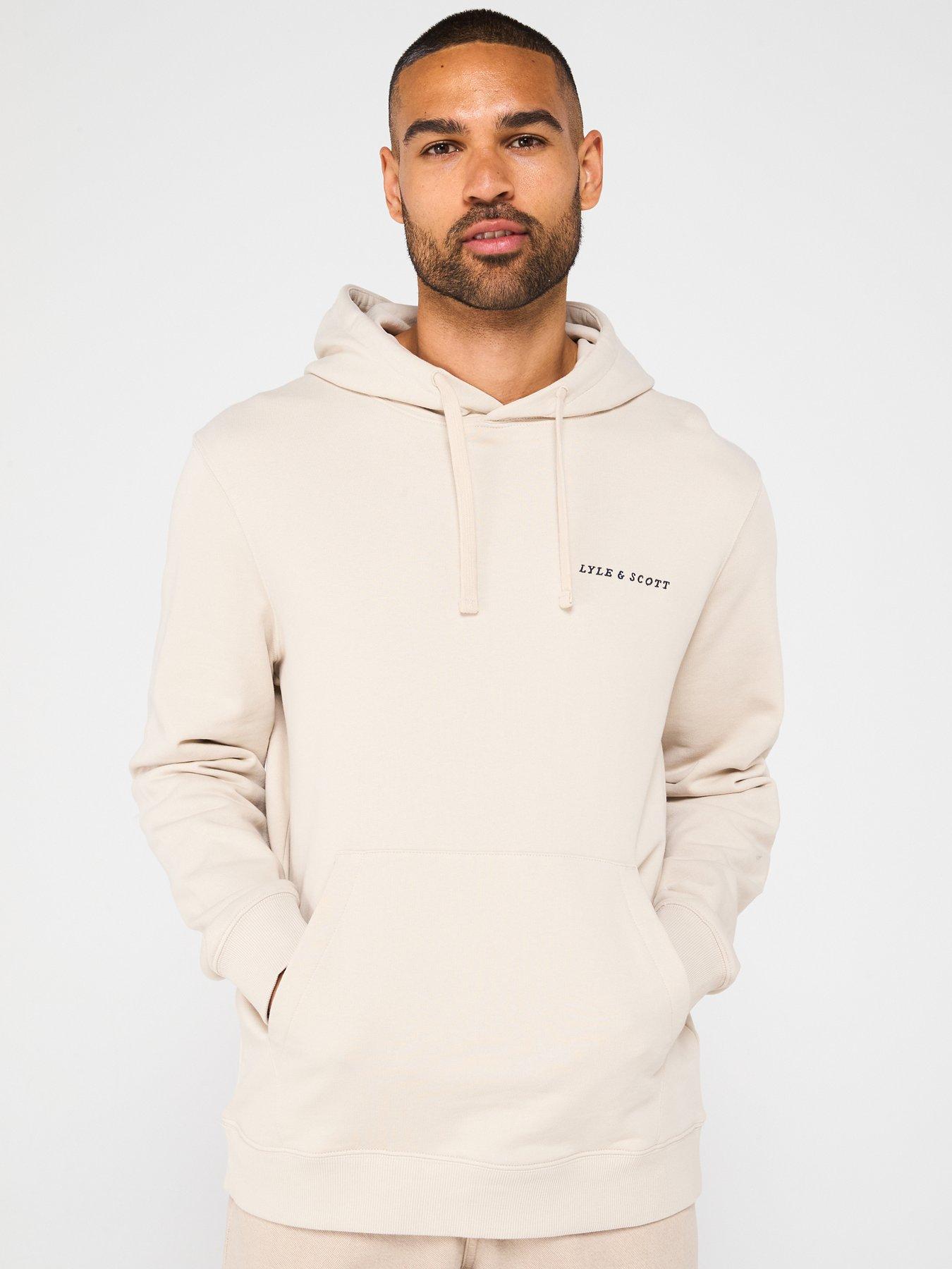 undefined Loopback Embroidered Hoodie - Cream