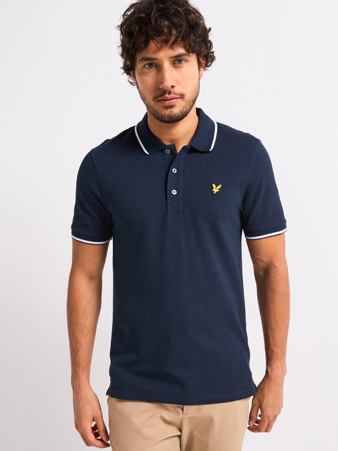 undefined Tipped Polo Shirt - Navy