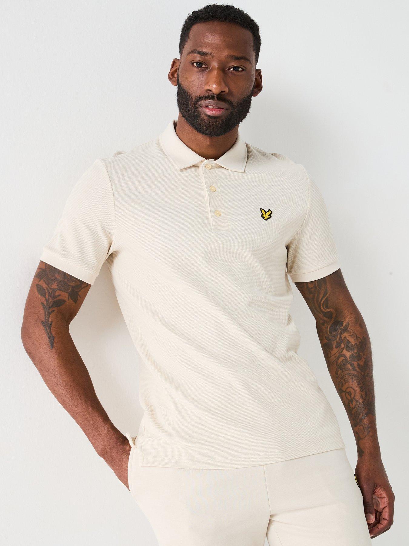 undefined Milano Textured Polo Shirt - Cream