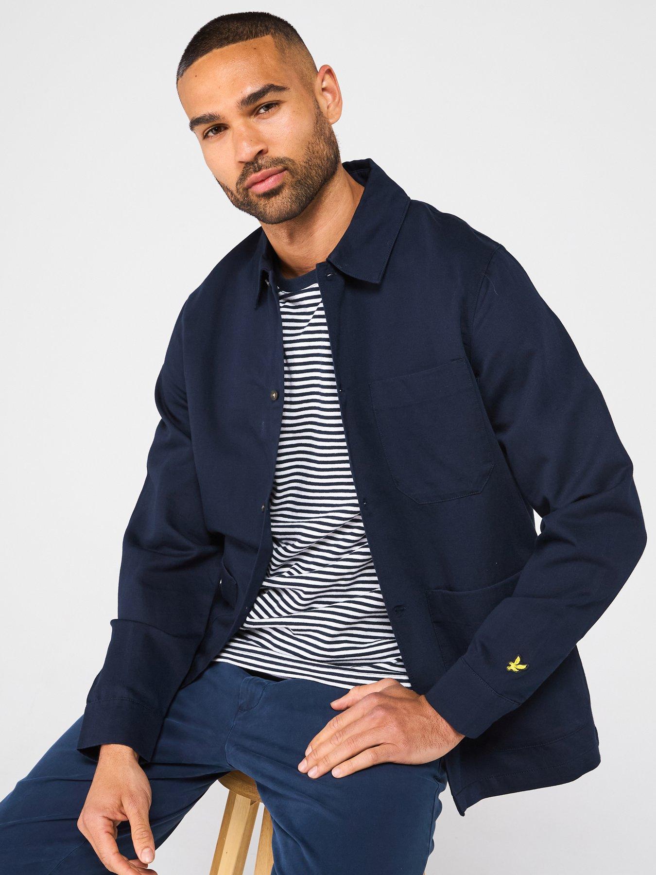 undefined Linen Blend Overshirt - Navy