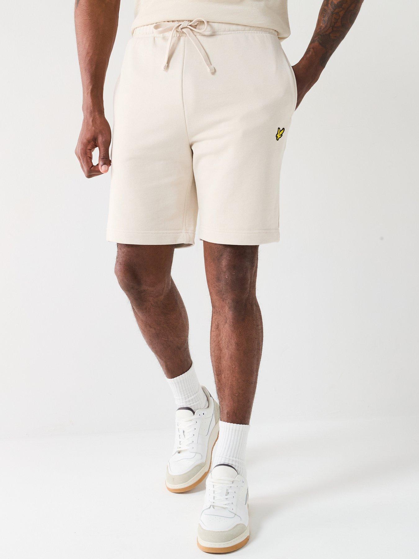Lyle & Scott Sweat Shorts, Cream, Size 2Xl, Men