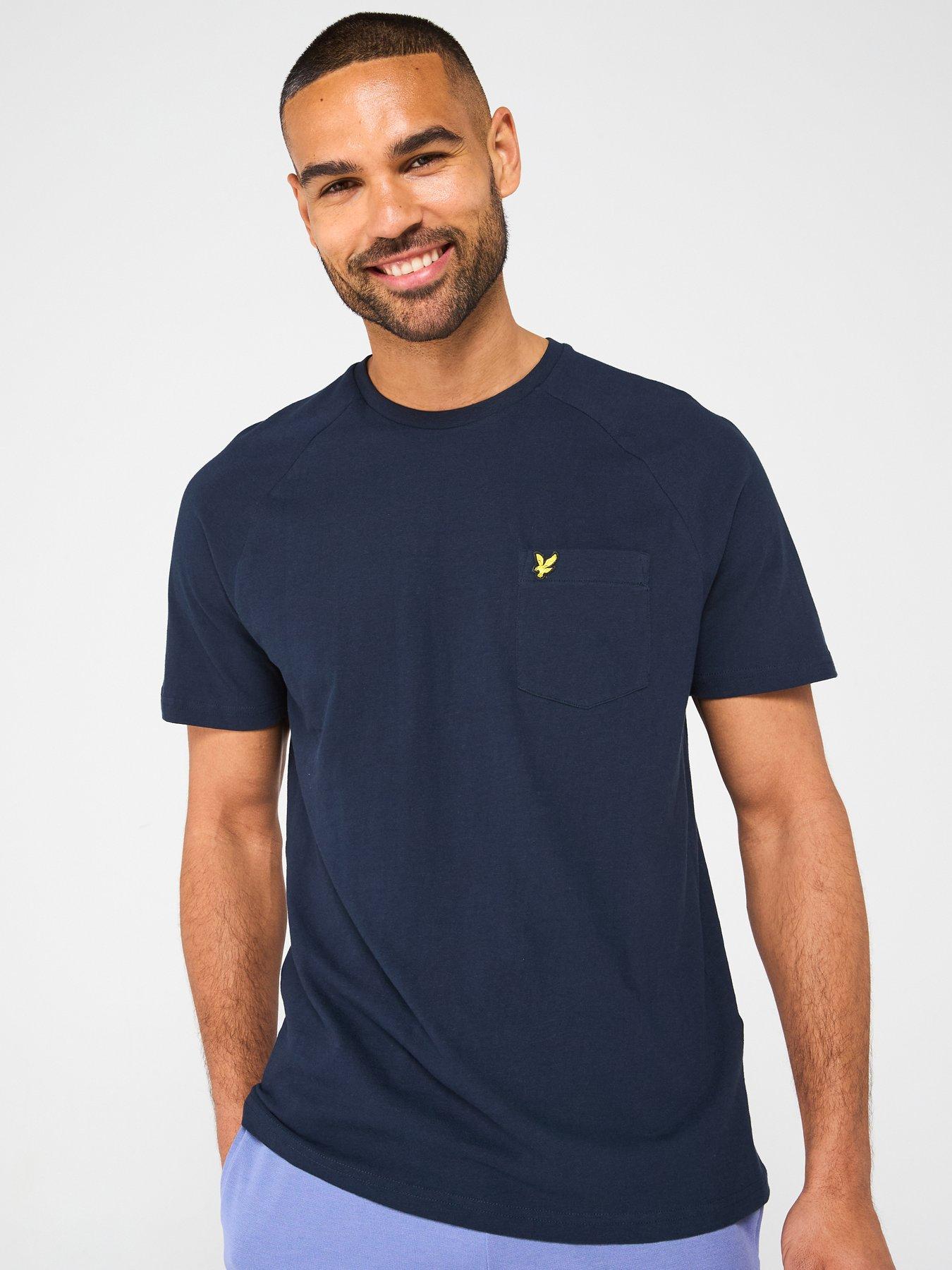 undefined Linen Blend Raglan T-Shirt - Navy