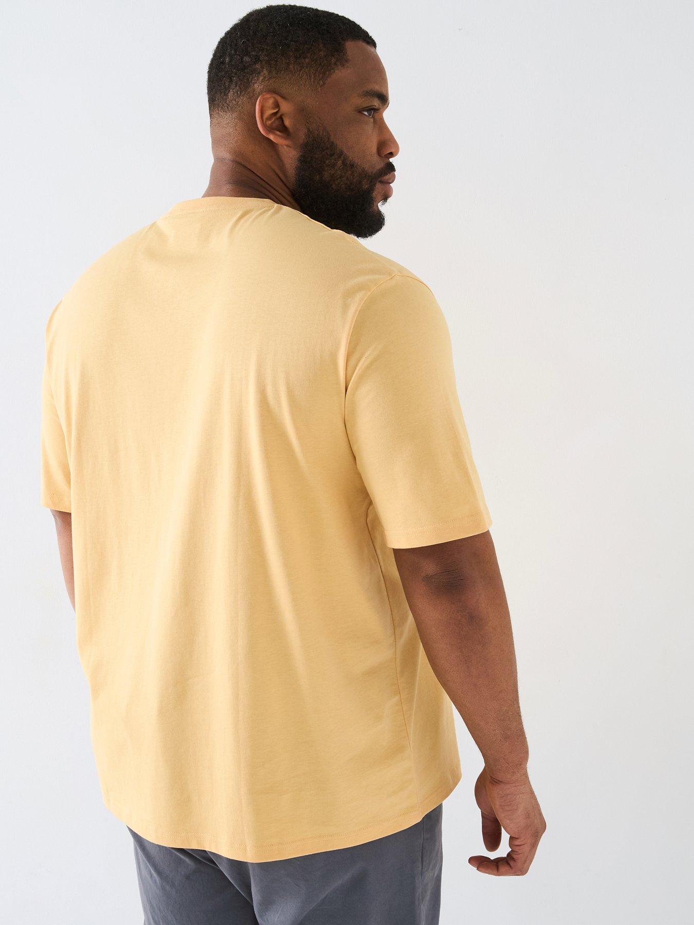  image of lyle-scott-big-tall-plain-t-shirt-orange