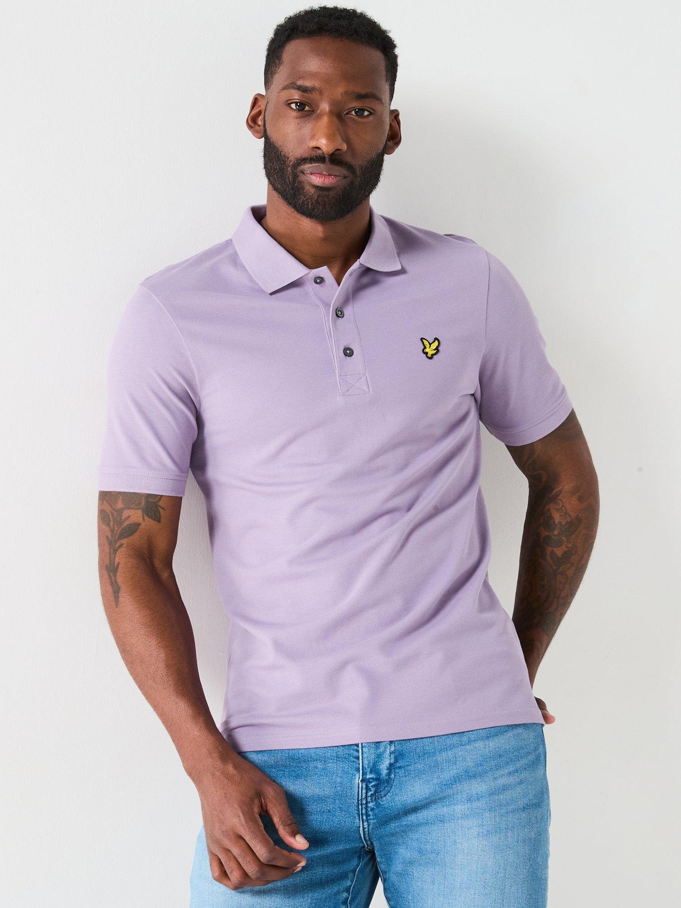undefined Plain Polo Shirt - Purple