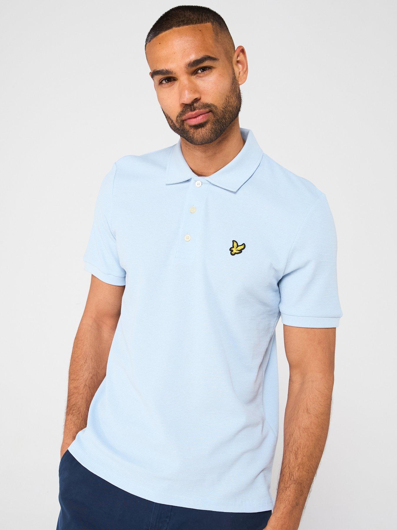 undefined Milano Textured Polo Shirt - Blue