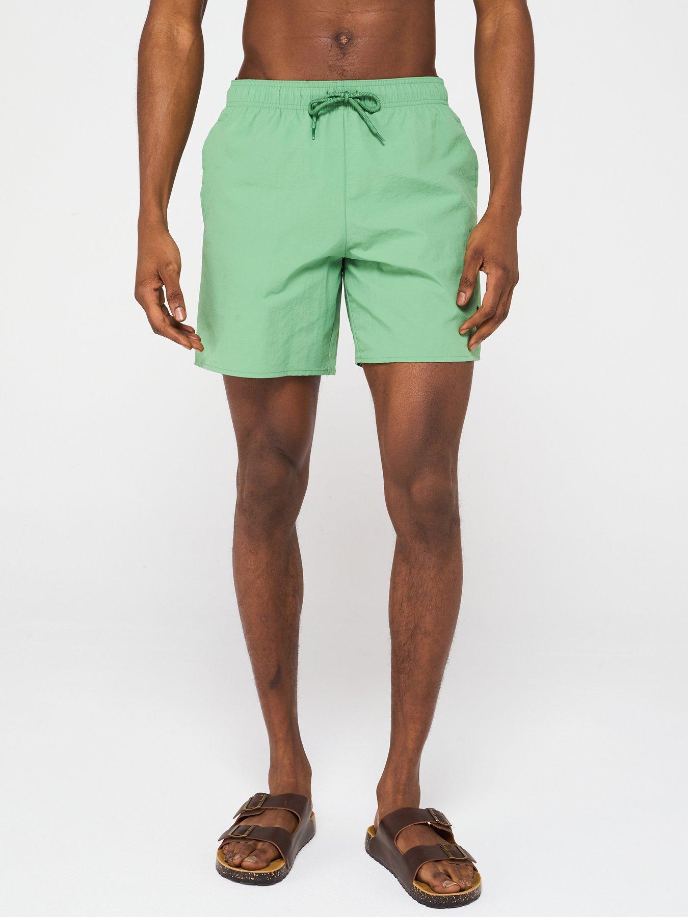 undefined Plain Swim Shorts - Green