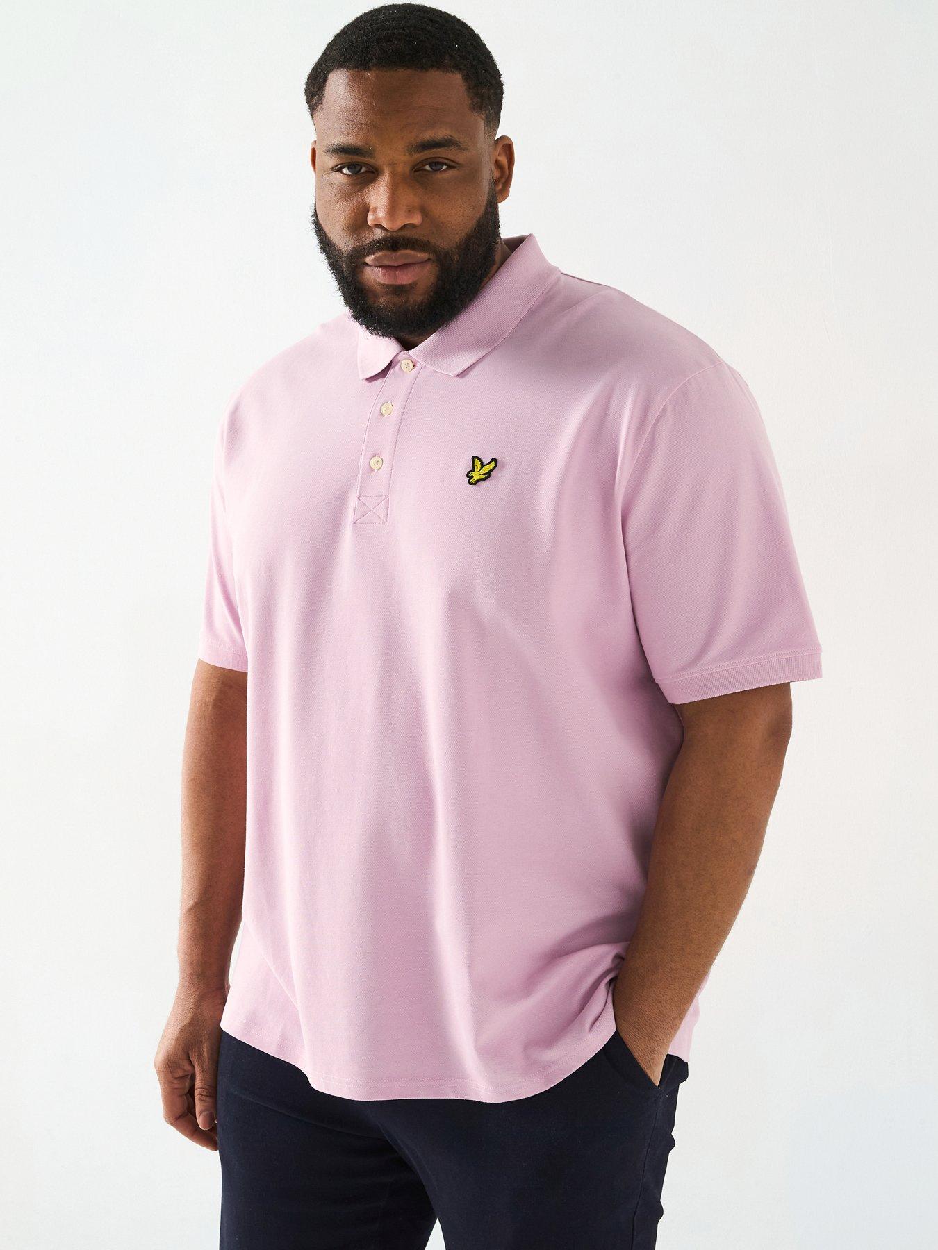 undefined Lyle  &  Scott Big  &  Tall Plain Polo Shirt -pink