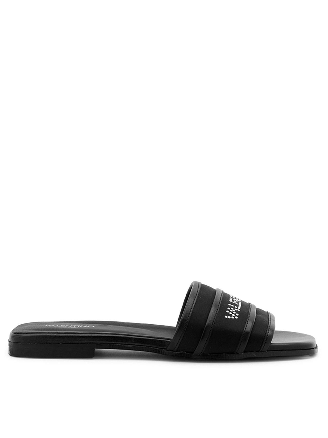 undefined Dress Slider Sandals - Black