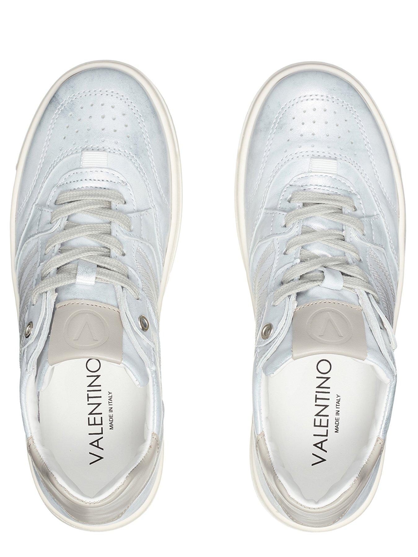 Image 4 of 7 of Valentino Saturno Sneaker Lace-Up - Silver