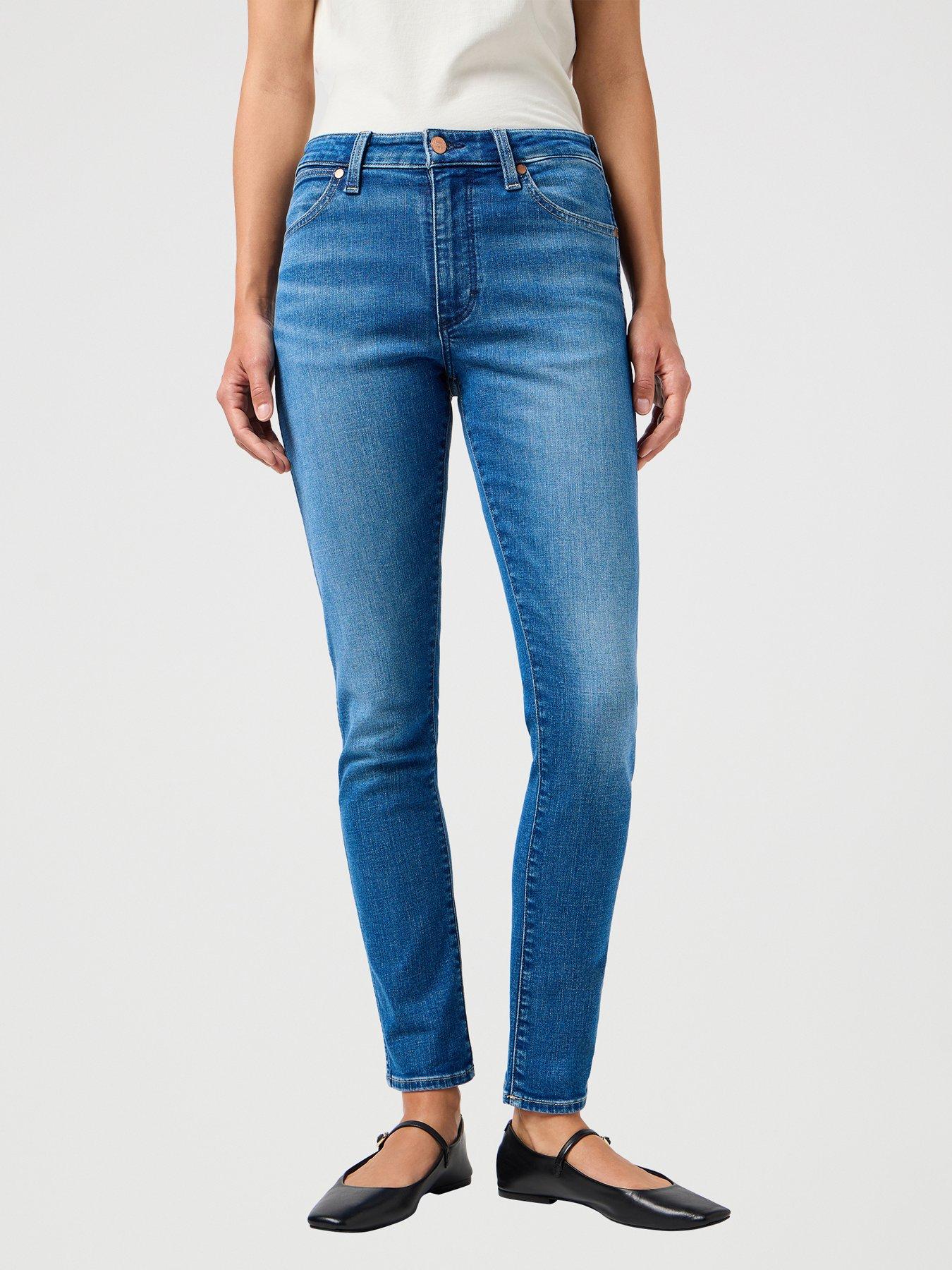 Wrangler Skinny Jeans Blue Very