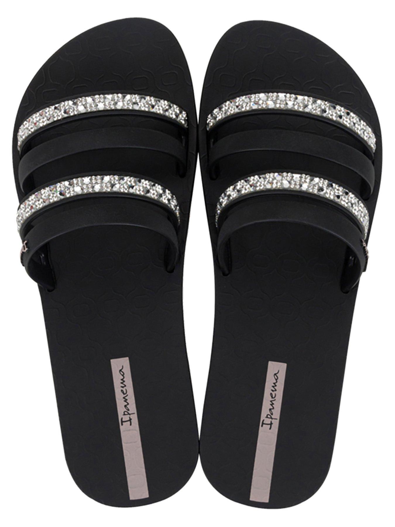 Black Ipanema City Double Strap Slide Ipanema City Double Strap