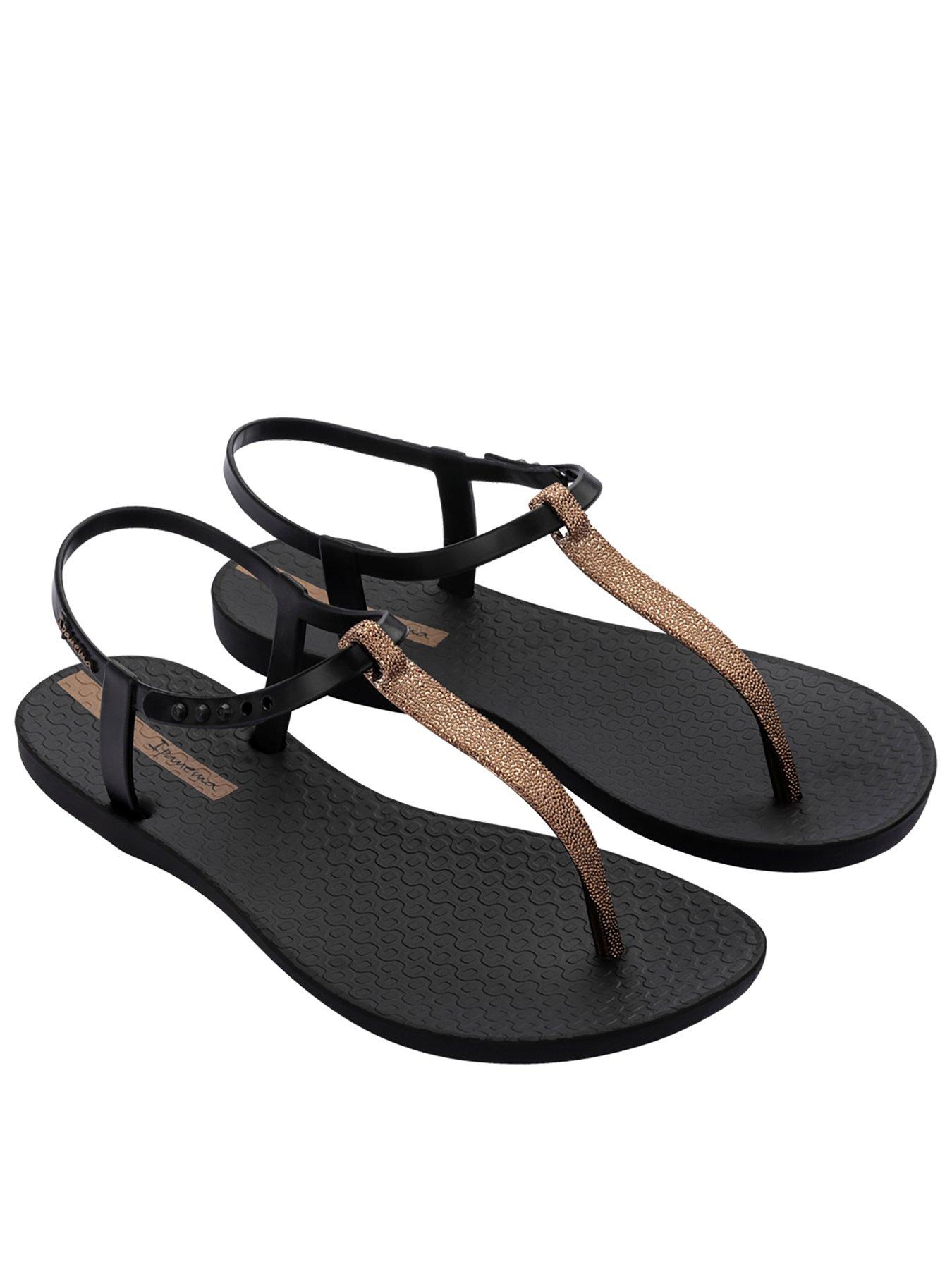 undefined Class Sparkle Toe Post Sandal - Black