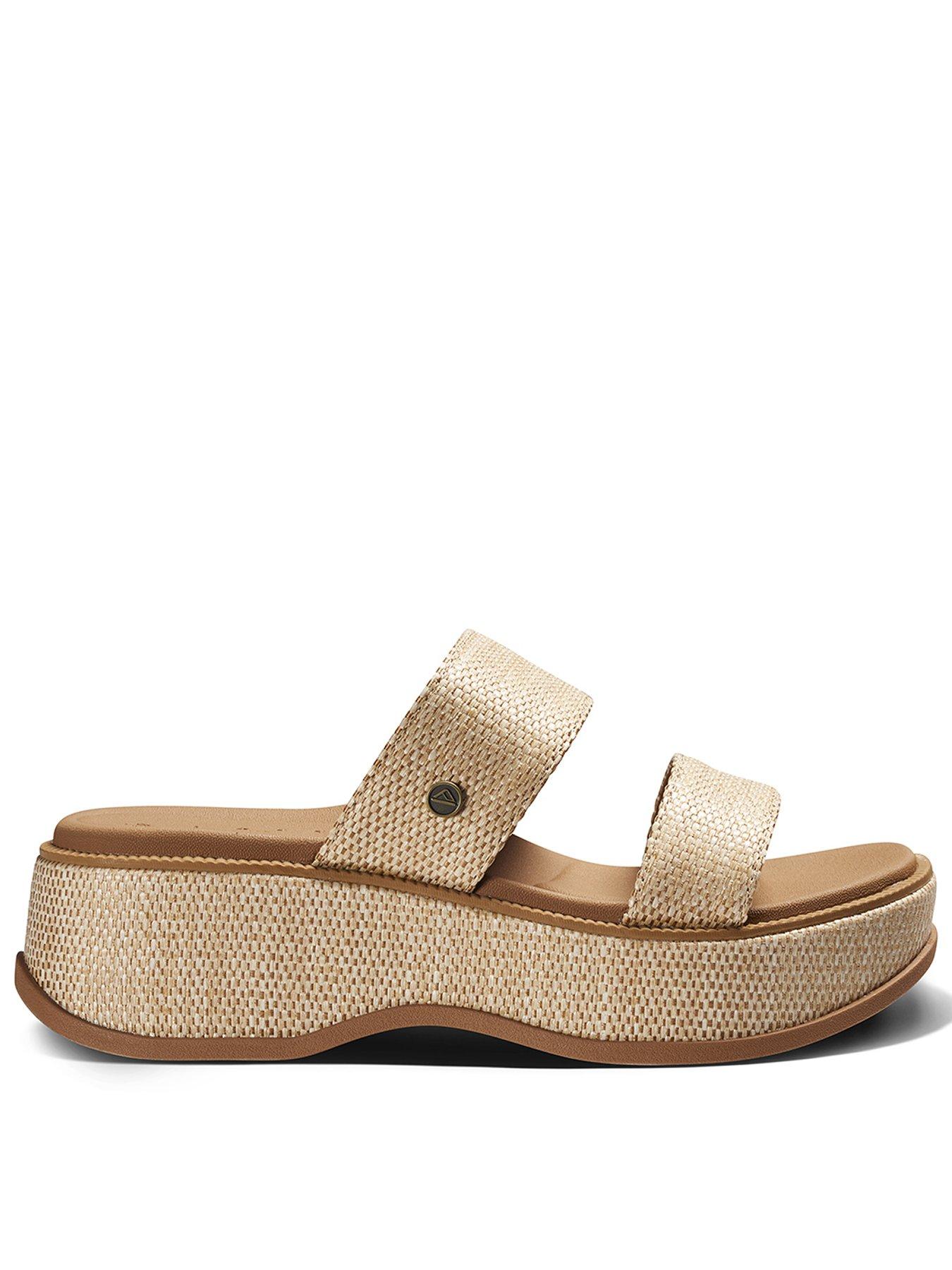 undefined Lofty Lux Woven Wedge Sandal - Brown