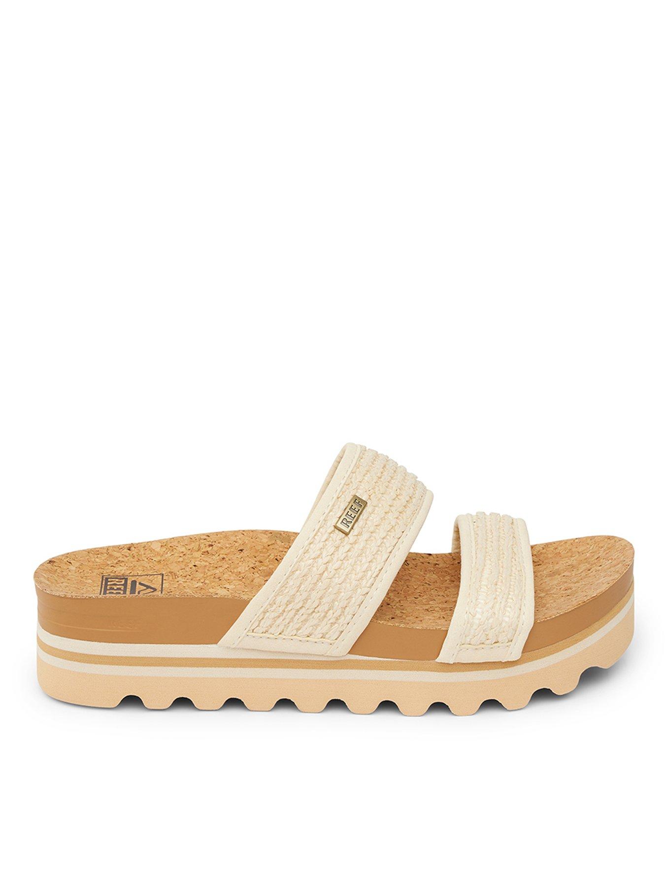 undefined Cushion Vista Flatform Double Strap Sandal - White