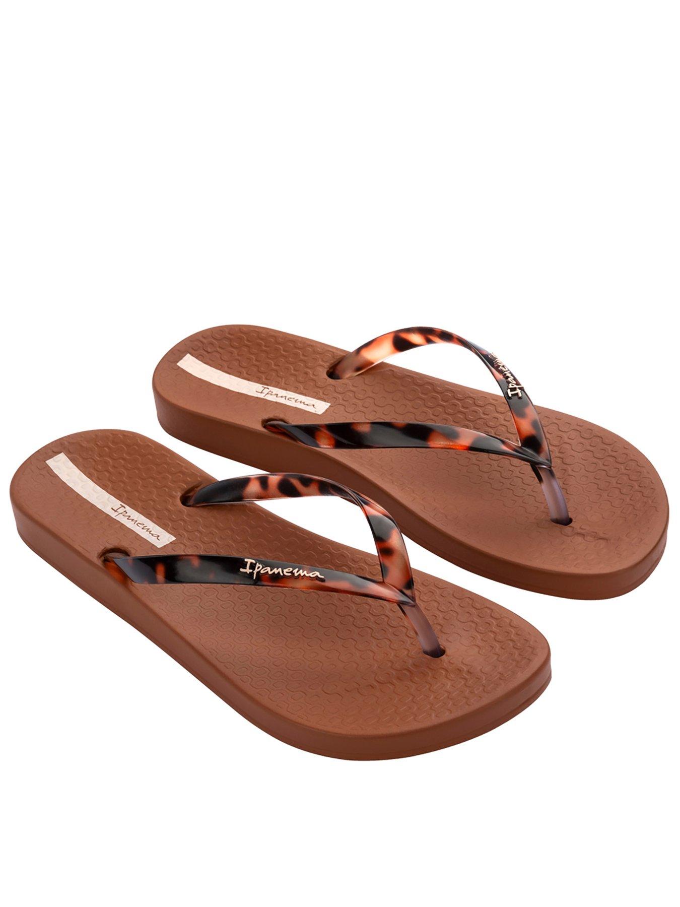 ipanema-anat-connect-tortoise-shell-print-flip-flop-brown