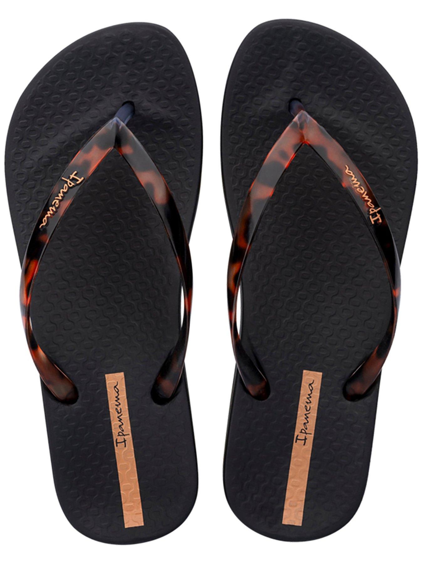 Ipanema Tortoise Shell Print Flip-Flop - Black | Very