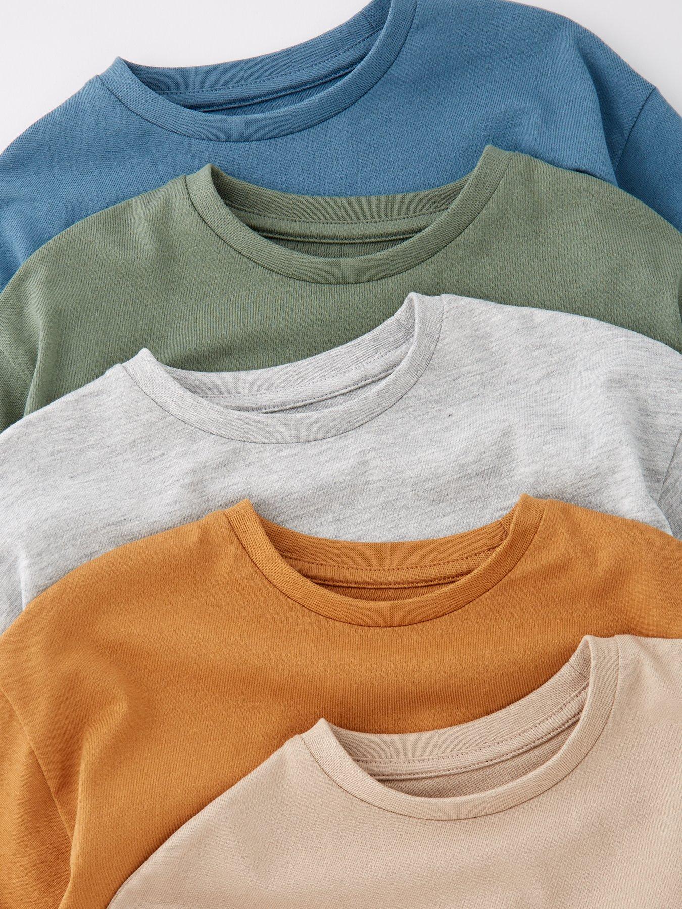 Image 5 of 5 of Mini V by Very Boys Long Sleeve 5 Pack Multi Tshirts