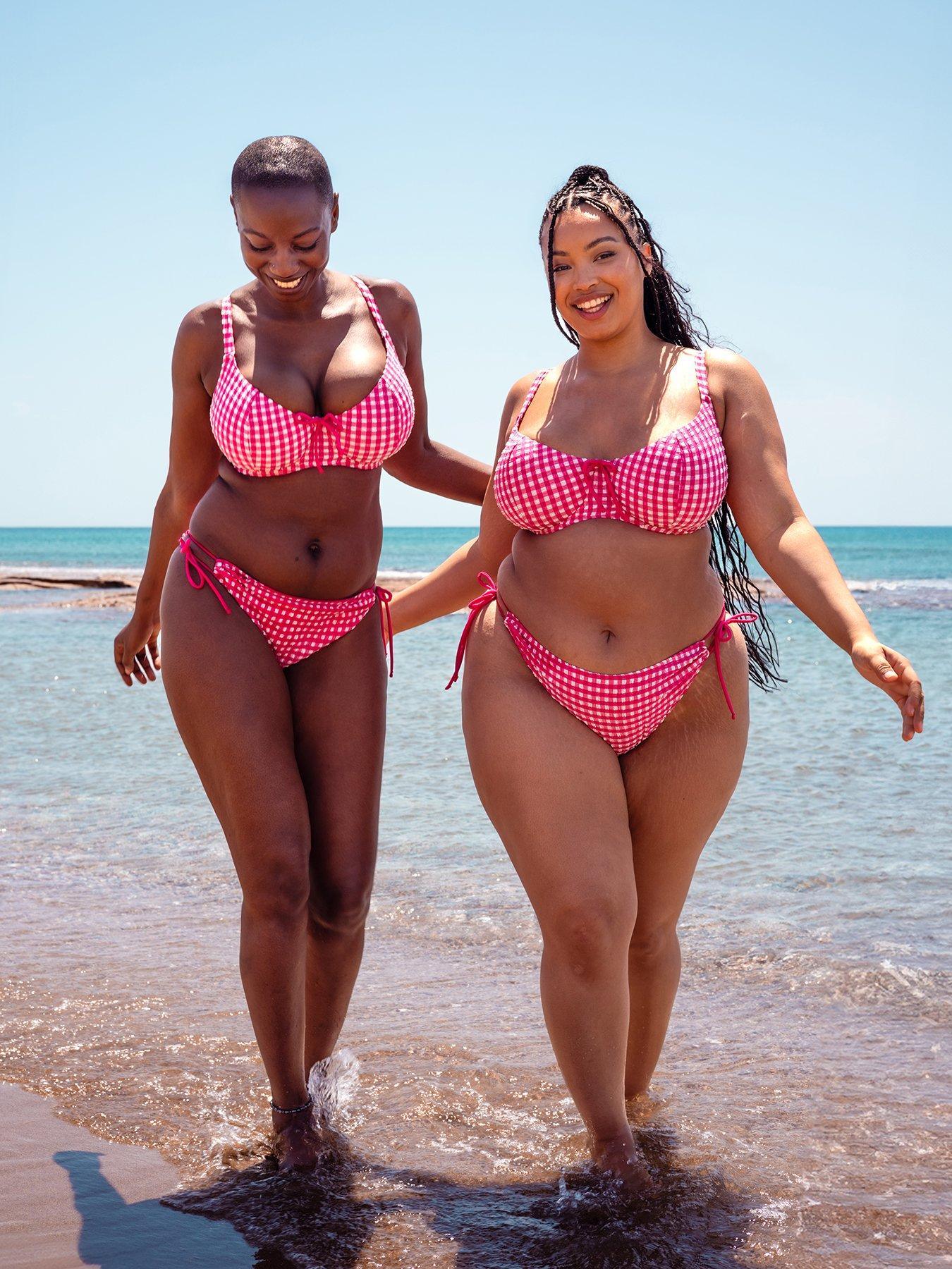 Curvy Great Swimsuits Curvy Kate Holiday Check Scooped Balcony