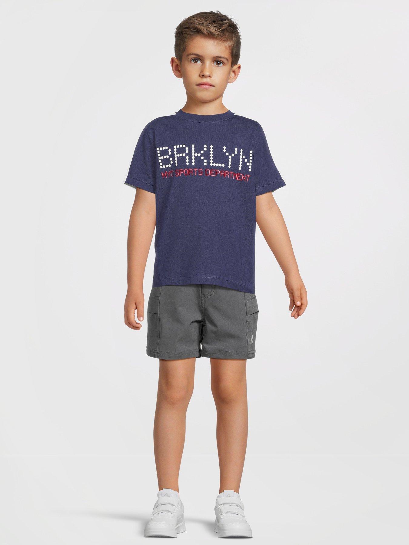 Image 3 of 5 of The Very Collection Boys Brooklyn Sports T-shirt- Blue