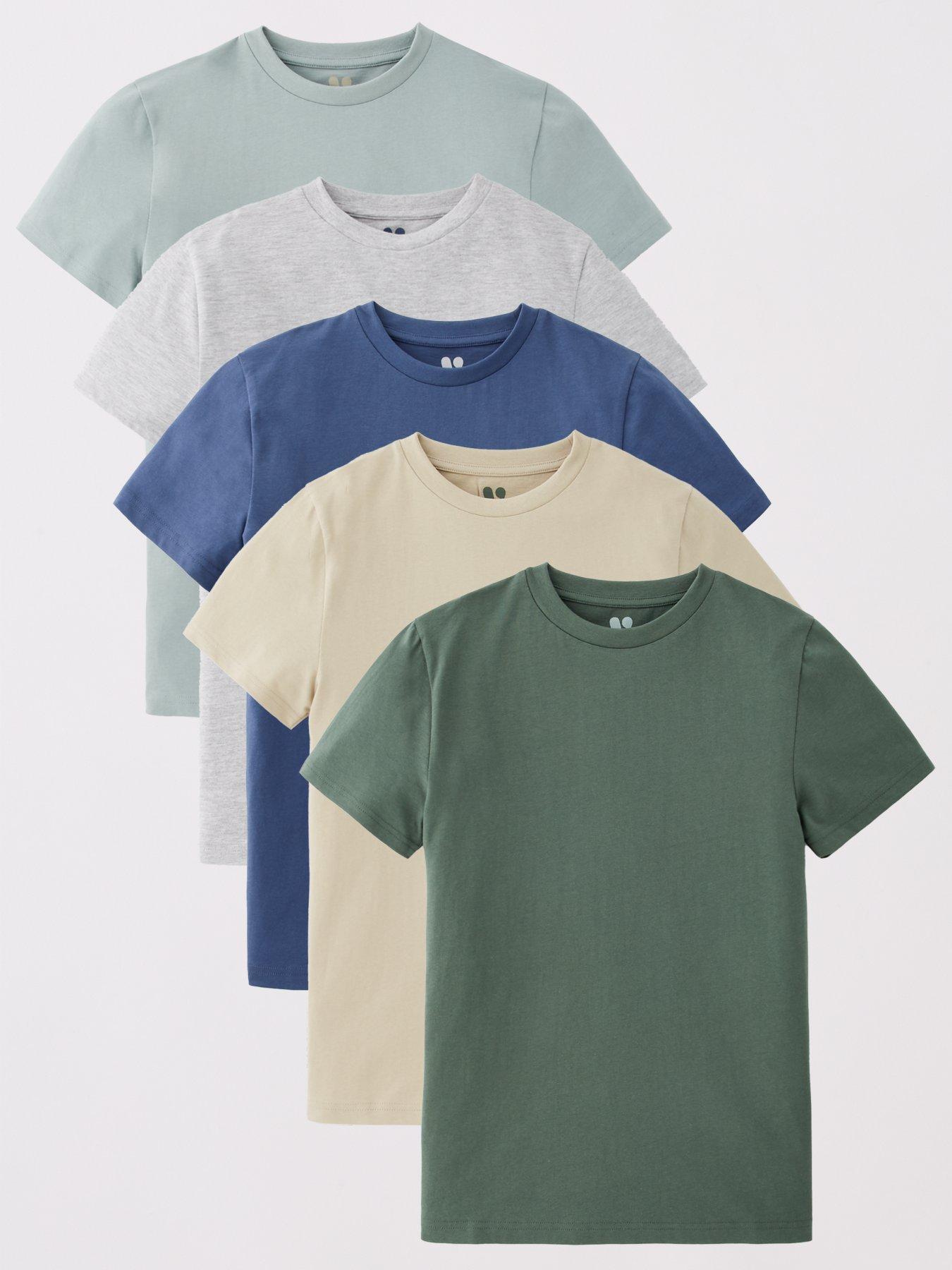 undefined Boys Short Sleeve 5 Pack T-Shirts - Multi