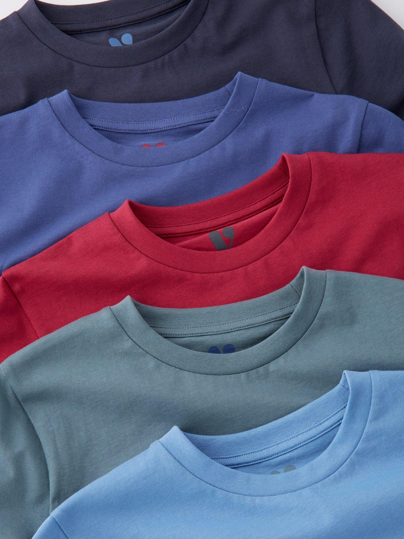Image 5 of 5 of V by Very Boys Short Sleeve 5 Pack T-Shirts - Multi
